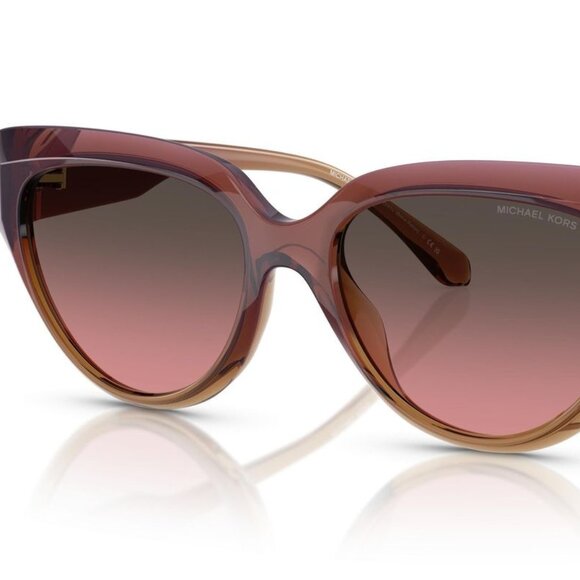 Michael Kors MK2241U Boca Raton Sunglasses Frame – Dusty Rose/Pink with Brown Ro - Picture 1 of 2